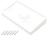 Carcasă Desktop ABS Albă cu Garnitură 180x100x41.5mm