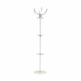 Cumpara ieftin Cuier metal alb Jimy 37x37x175 cm