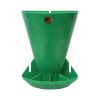 Automat Nutreț Porci Fermag 5L, Plastic UV Rezistent, Verde, 30x30x40 cm - Hrănitor Suport Nutreț Porc