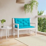 vidaXL Perne bancă de grădină 2 buc. turcoaz 100x50x7 cm textil