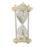 Clepsidra alba ceramic 30 minute Inaltime 25cm Time Veranda decorativa