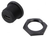 Soclu USB B Mini Montare Panou &Icirc;nșurubare THT Drept