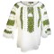 Bluza tip ie dama R46, alb/verde , marimea 5XL