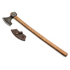 Topor cu maner de lemn BeaverCraft AX5, 1100 gr foto