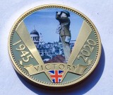 442. Moneda Guernsey 50 pence 2020 (75th Anniversary of Ve Day), Europa
