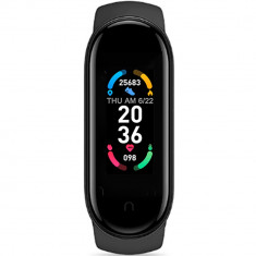 Bratara Fitness M5 / M6 Band, Bluetooth, Senzori monitorizare, Notificari, Vibratii, Black foto