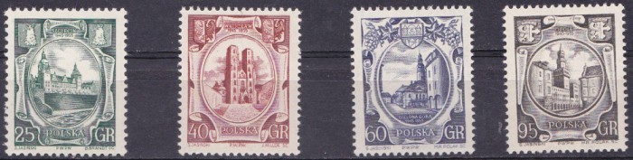 TSV % - 1955 MICHEL 942-945 POLONIA, MNH/** LUX