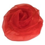 Tesatura Decorativa de Craciun Organza Rosie pentru Decorațiuni Festive, CMCLASS