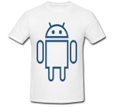 Tricou &quot; Android logo white &quot;