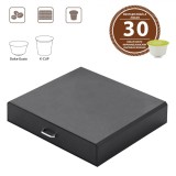 Sertar Organizare Capsule Cafea, Capacitate 30 Capsule, Negru, Plastic, Oem