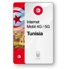 eSIM Internet Tunisia, valabil 7 zile, trafic 1 GB, Standard