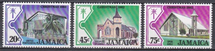 Jamaica 1982 - Crăciun - Biserici, MNH