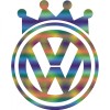 Sticker Volkswagen King , Autocolant Regal pentru Fanii VW