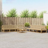 vidaXL Set de canapele de exterior 9 pcs Alb și Bej 79 x 79 x 37 cm 3386252