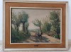 Ulei pe p&acirc;nză o lucrare veche semnată, Natura, Realism