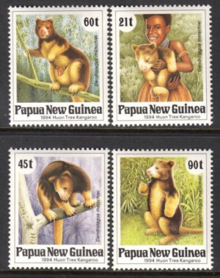 PAPUA NOUA GUINEE 1994 FAUNA CANGURI PITICI foto