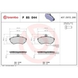 Placute frana Audi A4 B5 (8d2) 11.94-12.01, A4 B6 (8e2) 11.00-12.05, A4 B6 Avant (8e5) 02.00-12.05, A4 B7 (8ec) 11.04-01.09, A4 B7 Avant (8ed) 11.04-