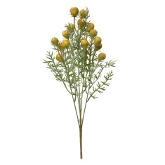 Buchet flori artificiale galbene verzi 16x16x47 cm