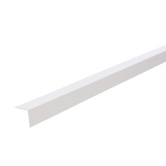Profil de colt L din PVC, alb, 25 x 25 mm, 2.75 m