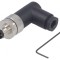 Conector M8 Tată 3 PIN 90&deg; Cablu