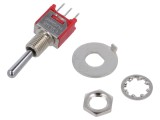 Comutator Basculant 3 Poziții ON-OFF-ON 1A/250V 3A/28V