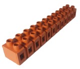 Sir cleme bloc terminal pentru conexiuni 12 gauri 0.5-6mm &sup2; 25A culoare portocalie, Omu System