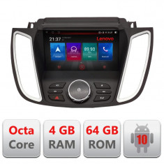 Navigatie dedicata Ford Kuga 2015-2020 SYNC2 si SYNC3 Octa Core cu Android Radio Bluetooth Internet GPS WIFI DSP 4+64GB 4G Kit- CarStore Technology