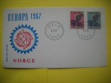 HOPCT PLIC FDC S NR 67 NORVEGIA -EUROPA CEPT 1967