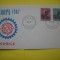 HOPCT PLIC FDC S NR 67 NORVEGIA -EUROPA CEPT 1967