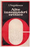 Ion Negoitescu - Alte insemnari critice - 116643