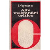 Ion Negoitescu - Alte insemnari critice - 116643