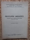 PREOCUPARI LINGUISTICE COMUNICARI TINUTE LA INSTITUTUL DE LIMBI MODERNE