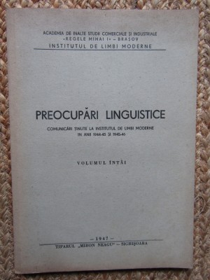 PREOCUPARI LINGUISTICE COMUNICARI TINUTE LA INSTITUTUL DE LIMBI MODERNE foto