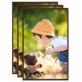 VidaXL Rame foto colaj pentru masă 3 buc. bronz 13x18 cm MDF