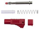 Mufă Banană 4mm 45A Roșie Poliamidă