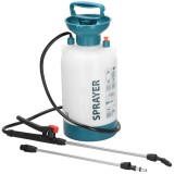 Pompa de stropit manual 5L cu lance reglabila 63 cm, 2 duze si curea de umar Household NewTrend