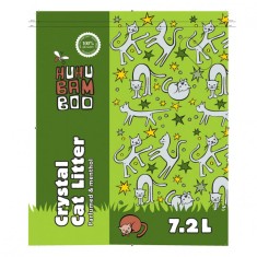 Litiera de silicat pentru pisici Huhubamboo menta 7,2 l foto