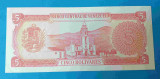 Bancnota veche Venezuela 5 Bolivares 1989 UNC serie F36464444