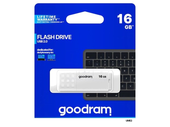 Pendrive USB 2.0 16GB Alb