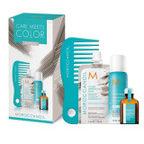 Cumpara ieftin Set Care meets Color Platinum, Moroccanoil