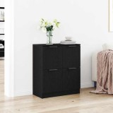 Bufet Negru din Stejar - 60 x 30 x 70 cm - Fabricat din Lemn Prelucrat