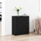 vidaXL Bufet Negru 60 x 30 x 70 cm Lemn compozit 862739