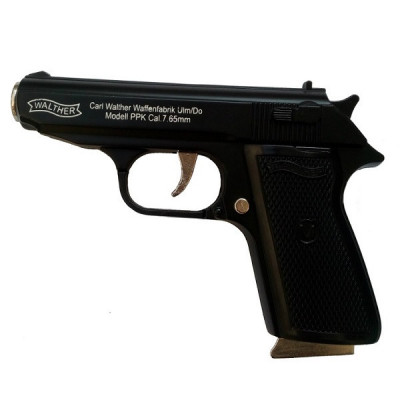 Bricheta antivant tip pistol Walther cu briceag foto