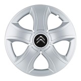 Set 4 Capace Roti 16 inchi (R16) Bis Gri, Compatibile Cu Citroen, Autohelix MSA