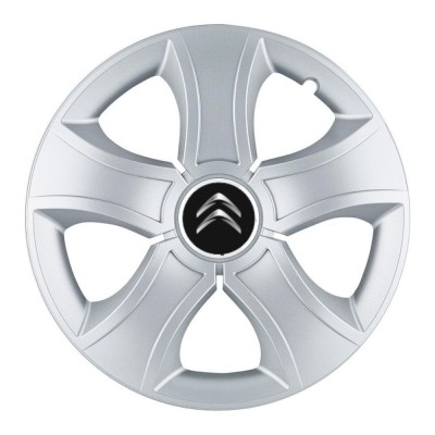 Set 4 Capace Roti 16 inchi (R16) Bis Gri, Compatibile Cu Citroen foto