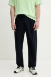 A.P.C. pantaloni de bumbac pantalon renato bărbați, culoarea bleumarin, cu fason chinos, COHFU.H08428
