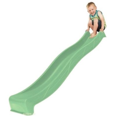 Tobogan 2.90 m Sline HDPE Verde Pastel KBT cu duza de apa foto