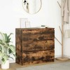VidaXL Bufetă Stejar afumat 80x35x76 cm Lemn prelucrat 861737