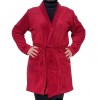 Halat Polar Rosu Femei, Guler Inalt, Moale si Confortabil, Lung, Fabricat in Romania, Material Calitate Superioara