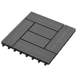 vidaXL Plăci pentru Deck 11 pcs Gri 30 x 30 cm Lemn compozit 42046661